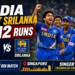 India vs Sri Lanka Singer Cup 1996 Highlights: 12 रन की यादगार जीत India vs Sri Lanka 1996 Highlights में भारत ने Singer Cup 1996 में श्रीलंका को 12 रन से हराया।