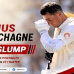 Marnus Labuschagne batting during Australia Test match