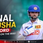 Sonal Dinusha batting against India in Test match